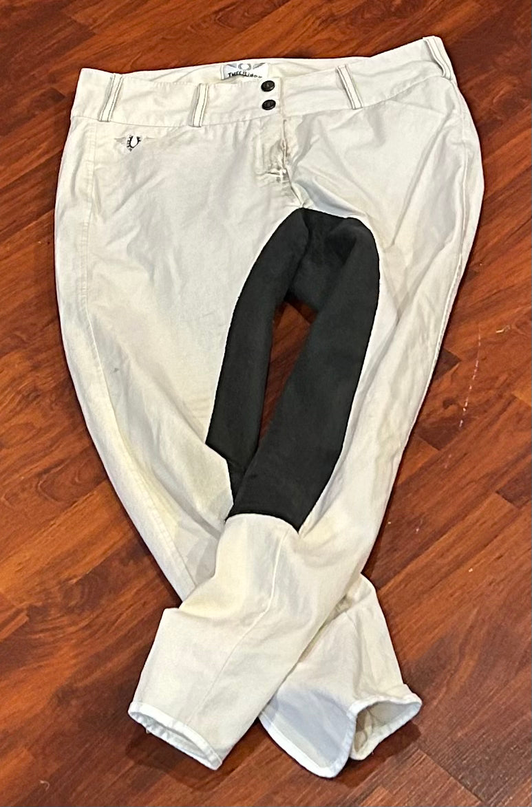 Tuff Rider White Breeches 30