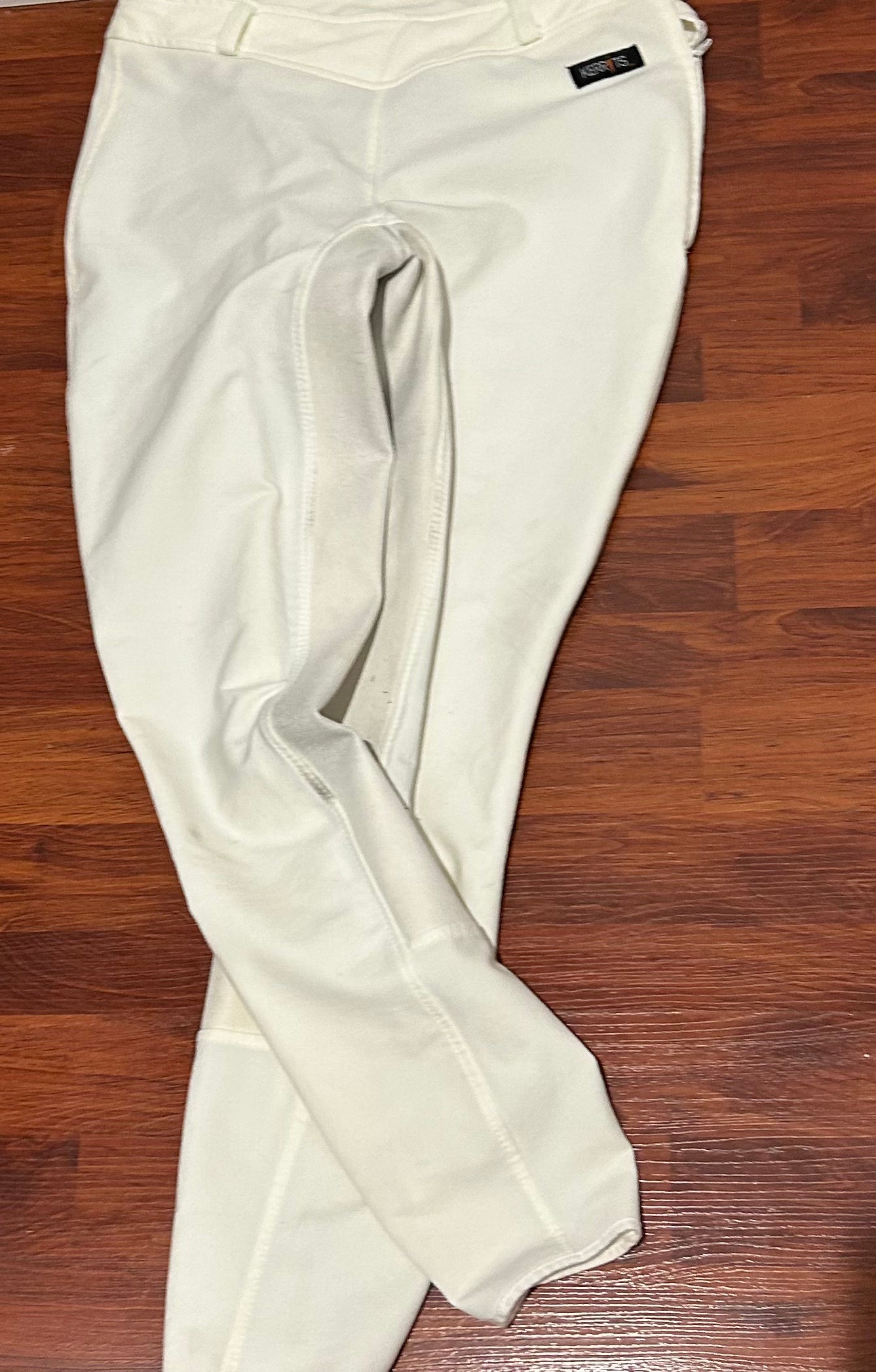 Kerrits White Full Seat Breeches Large