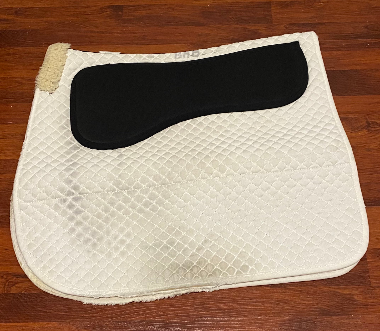 Barnsby White Anti Slip Dressage Pad