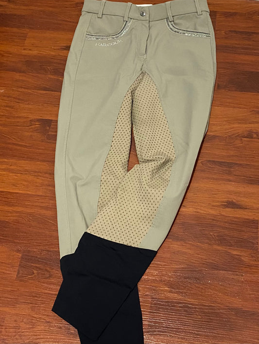 Harcour Taupe Full Seat Breeches 24