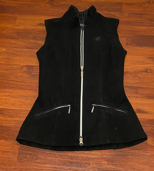 Arista XS black wool vest