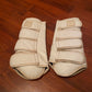 BR hard shell white horse boots